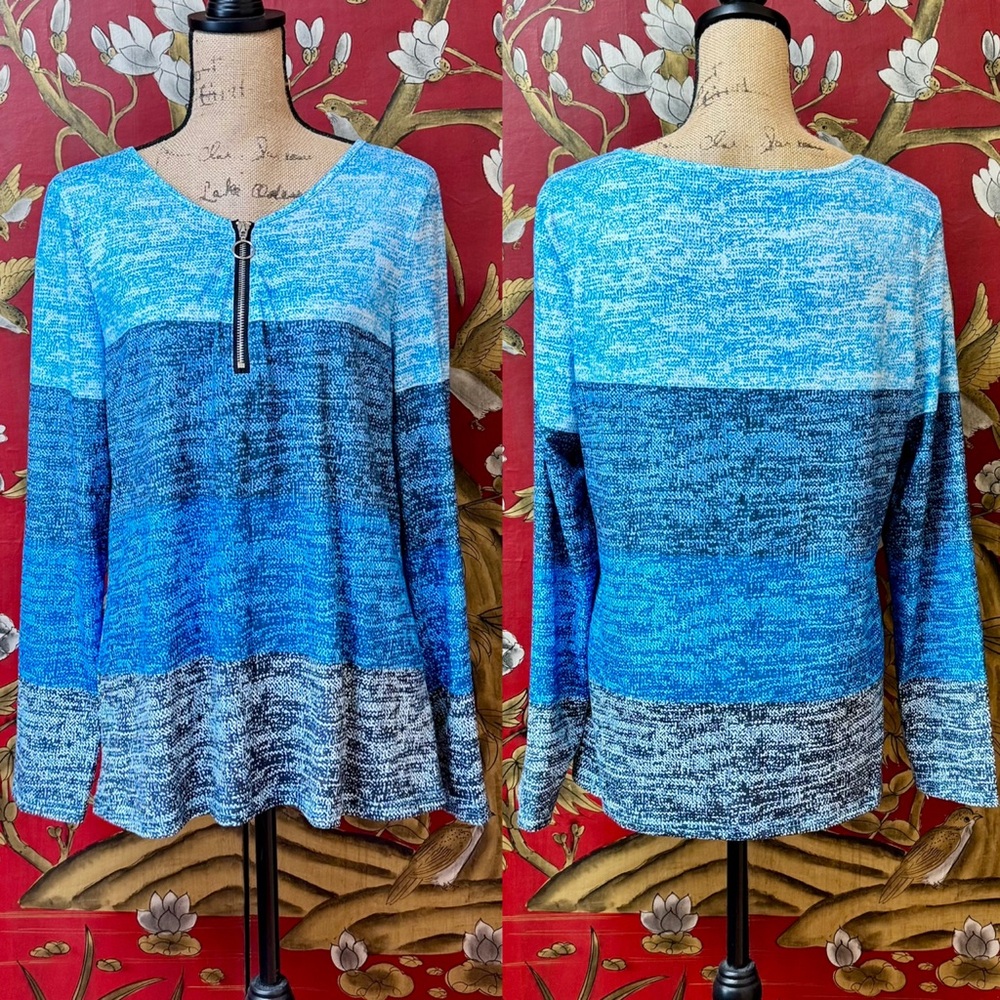 Women’s LS Quarter-zip Top | #N9 - Picture 2 of 9